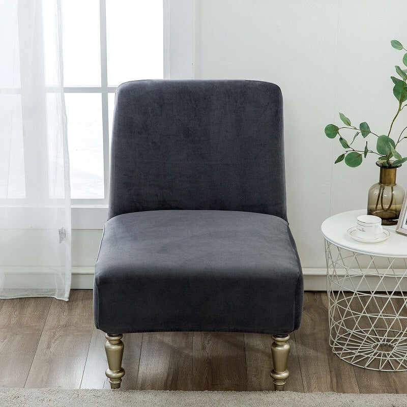 Armless Accent Chair Slipcover, Stretch Sofa Furniture Protector Covers