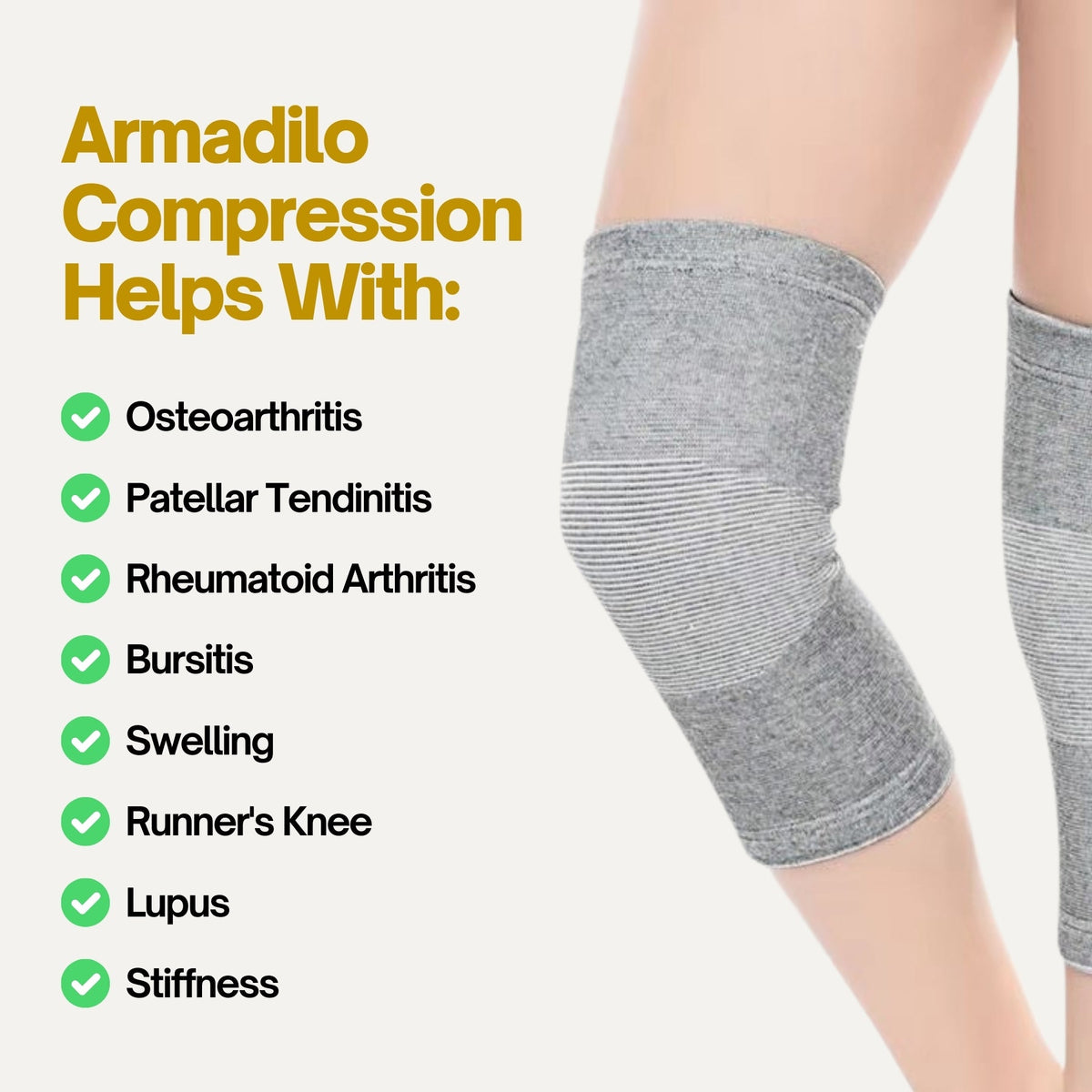 Avichic Bamboo Knee Sleeve – Breathable Support (Single)