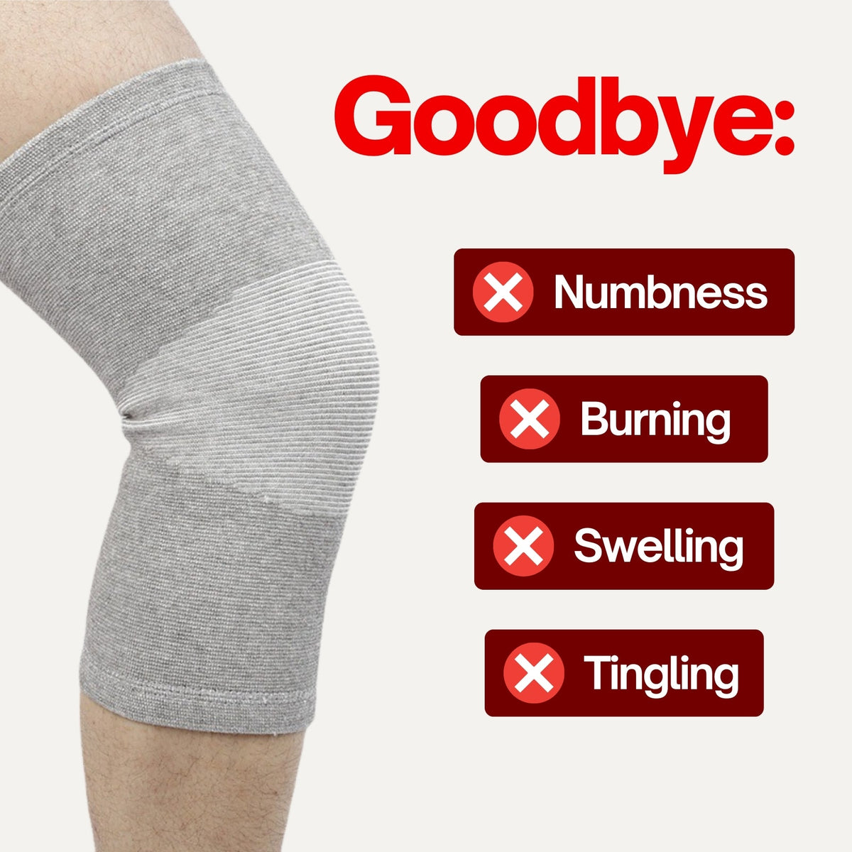 Avichic Bamboo Knee Sleeve – Breathable Support (Single)