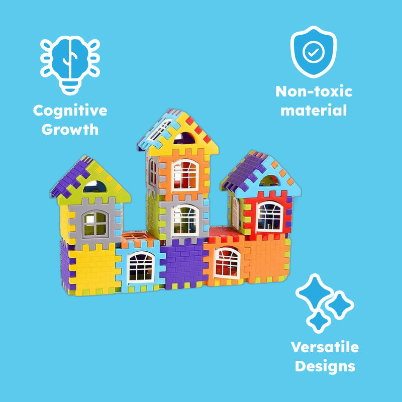Vibrant 3D Puzzle Building Blocks