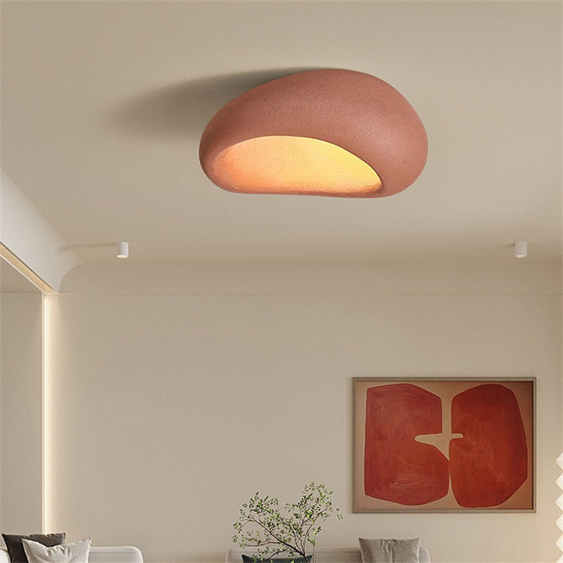 Modern Resin Ceiling Light Fixtures with 3-Color Lights