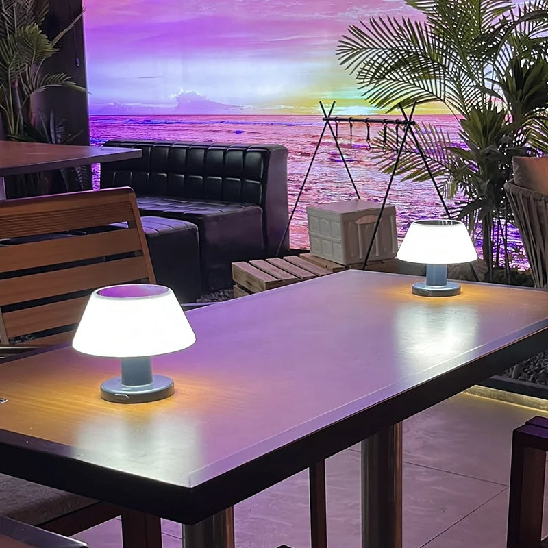 Modern Solar Table Lamp – Eco-Friendly Indoor & Outdoor Lighting
