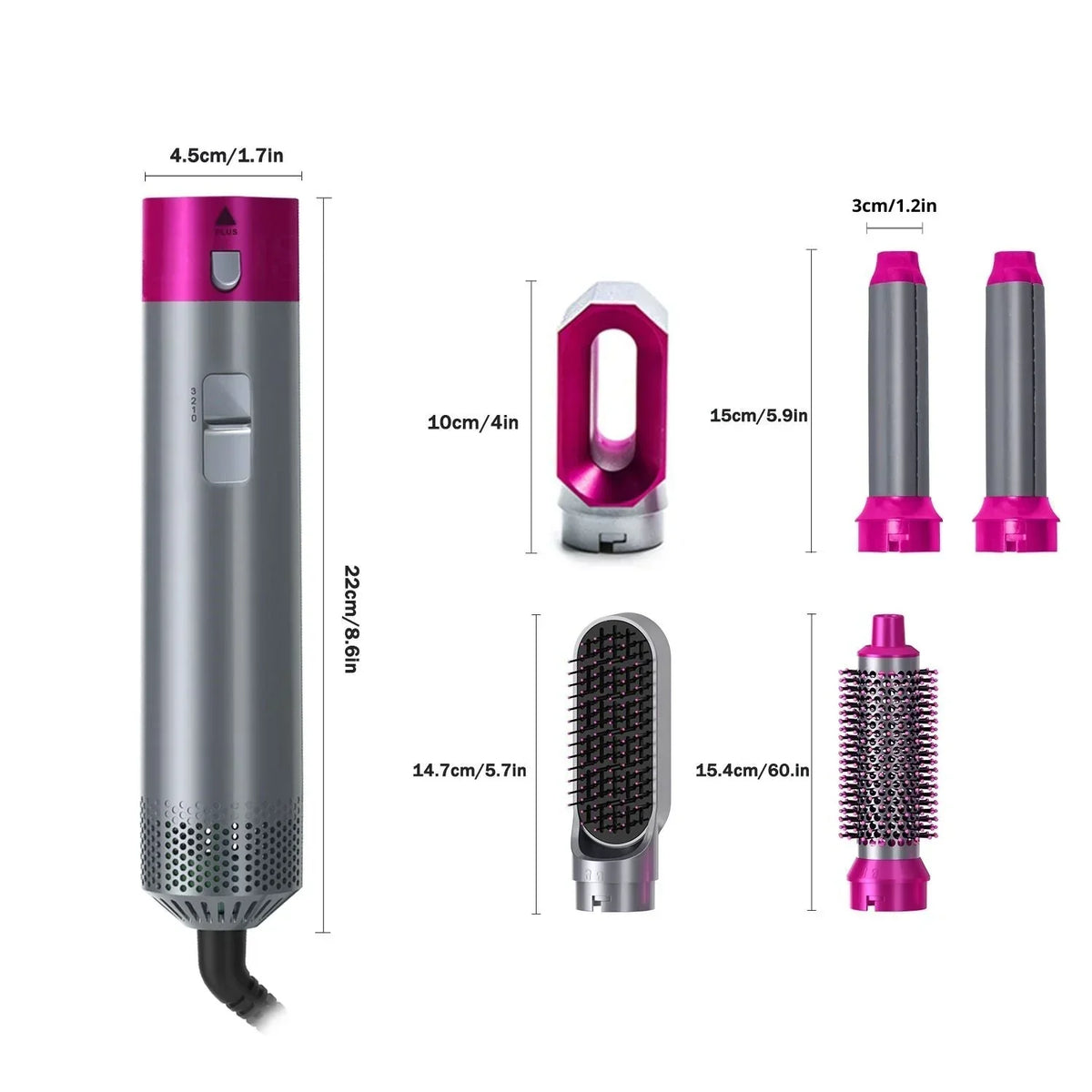 Avichic 5-in-1 Hair Styler - Salon Styles At Home, Protected Heat