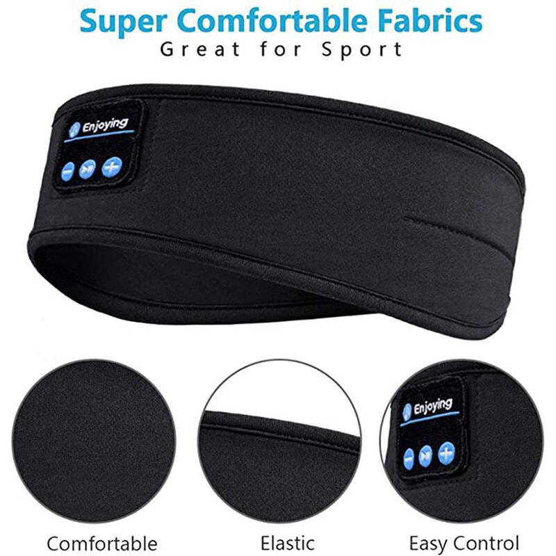 Bluetooth Sleep Headphones Soft Fabric Headband