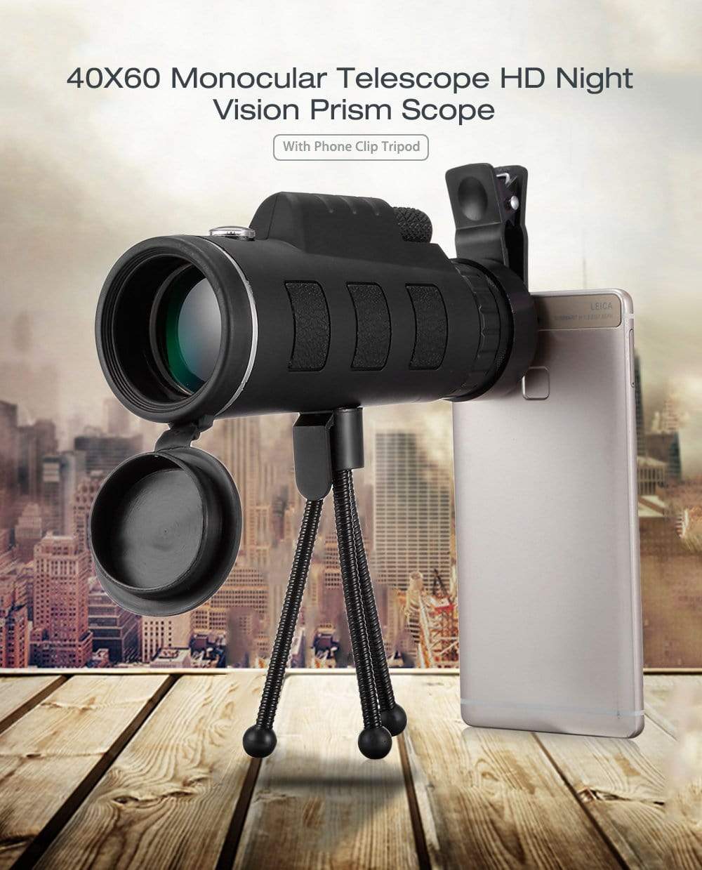 40x60 Dual Focus Monocular Telescope