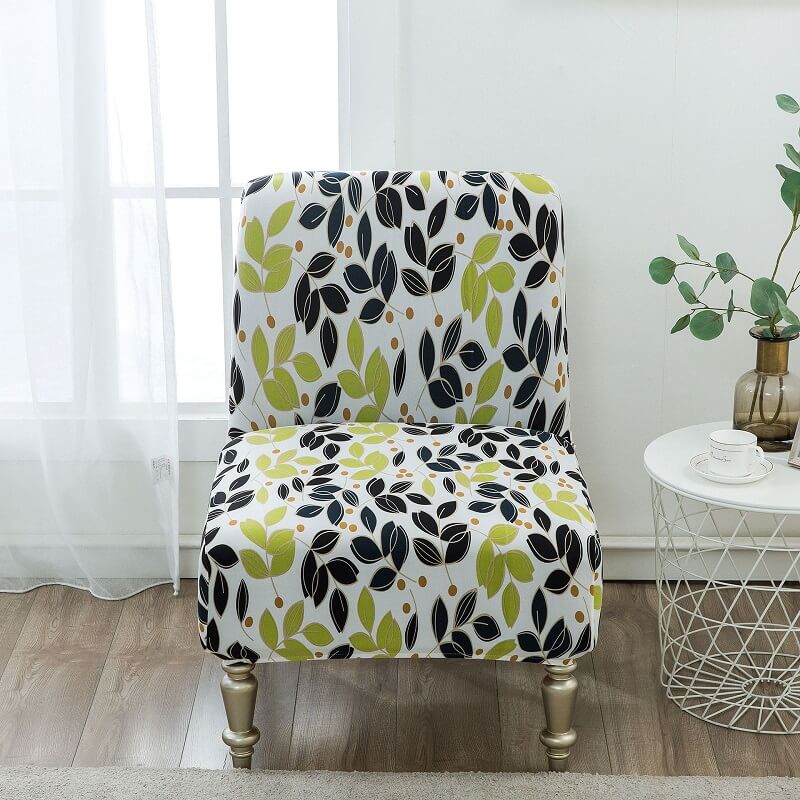 Armless Accent Chair Slipcover, Stretch Sofa Furniture Protector Covers
