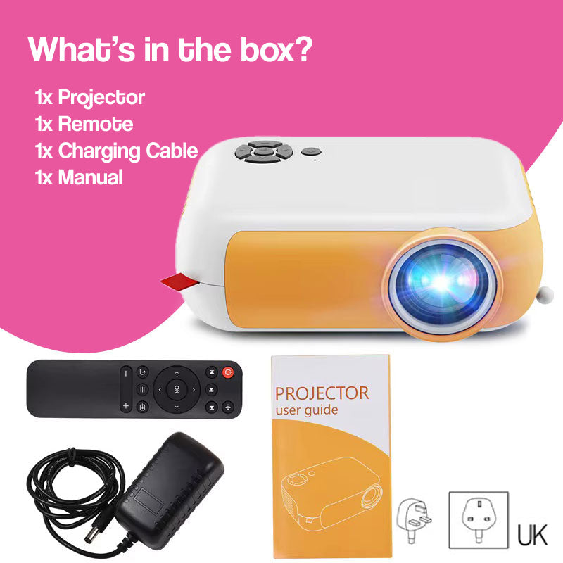 Mini Kids Projector with Built-In Speaker