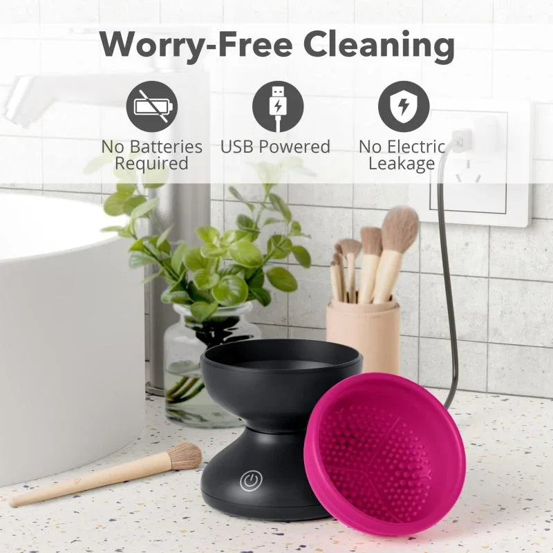 Electric Makeup Brush Cleaner, Automatic, USB, Deep Cleaning