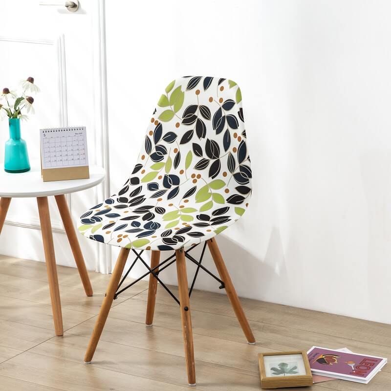 Printed Elastic Shell Chair Covers