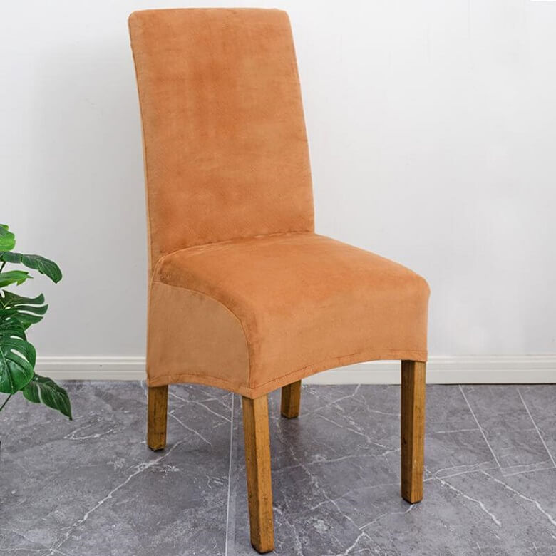 Stretch Velvet XL Size Dining Chair Covers