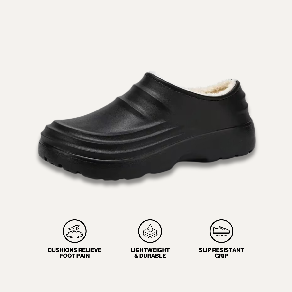 Torrey Fuzzy Non-Slip Comfort Clogs – Cozy Fit