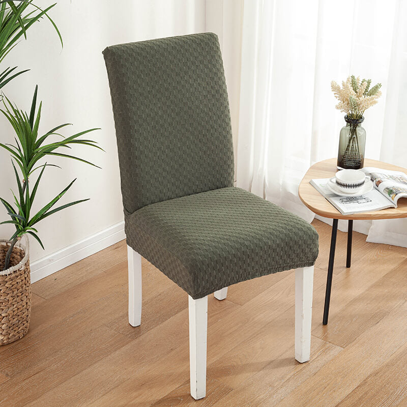 Square Jacquard Dining Room Chair Cover
