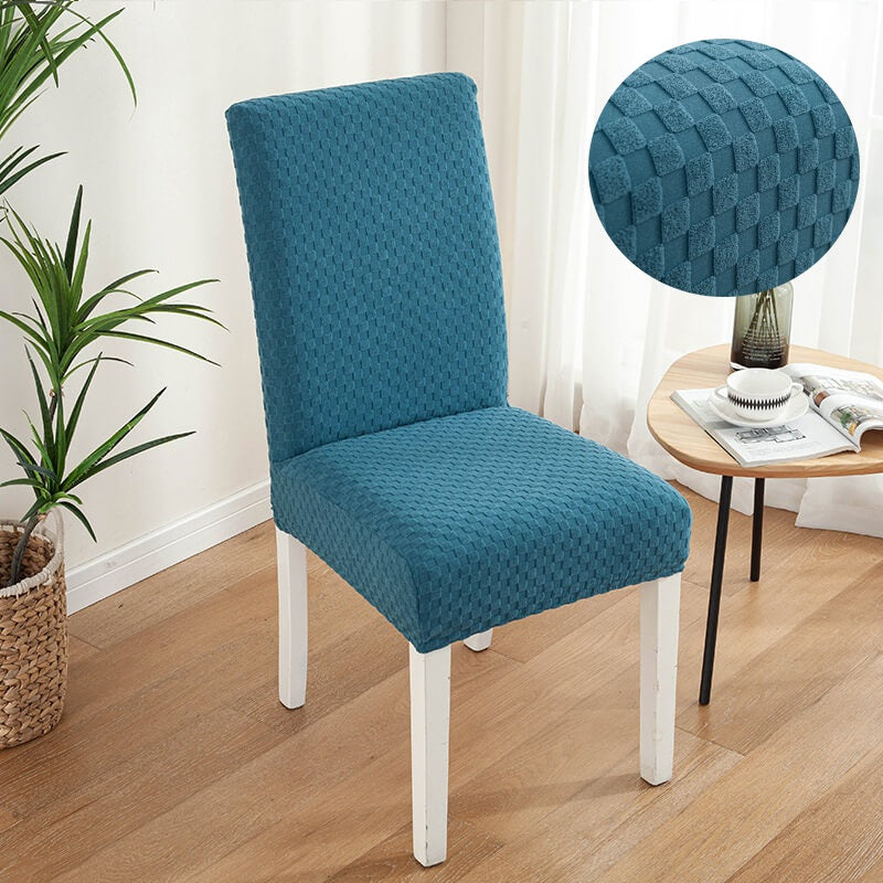 Square Jacquard Dining Room Chair Cover
