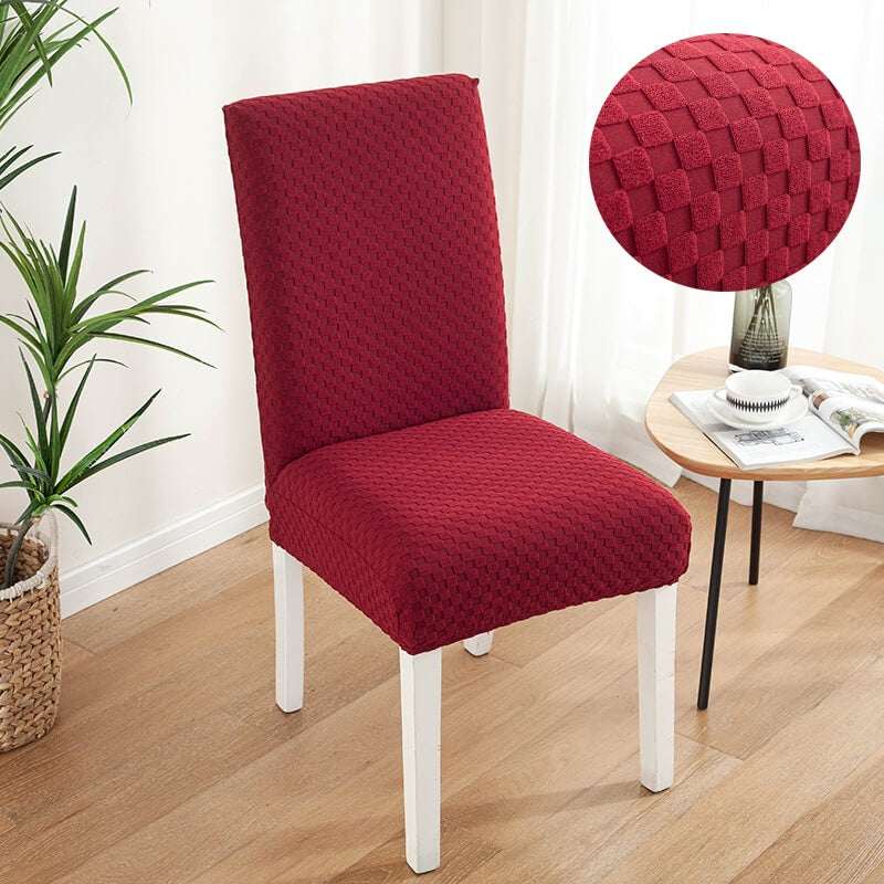 Square Jacquard Dining Room Chair Cover