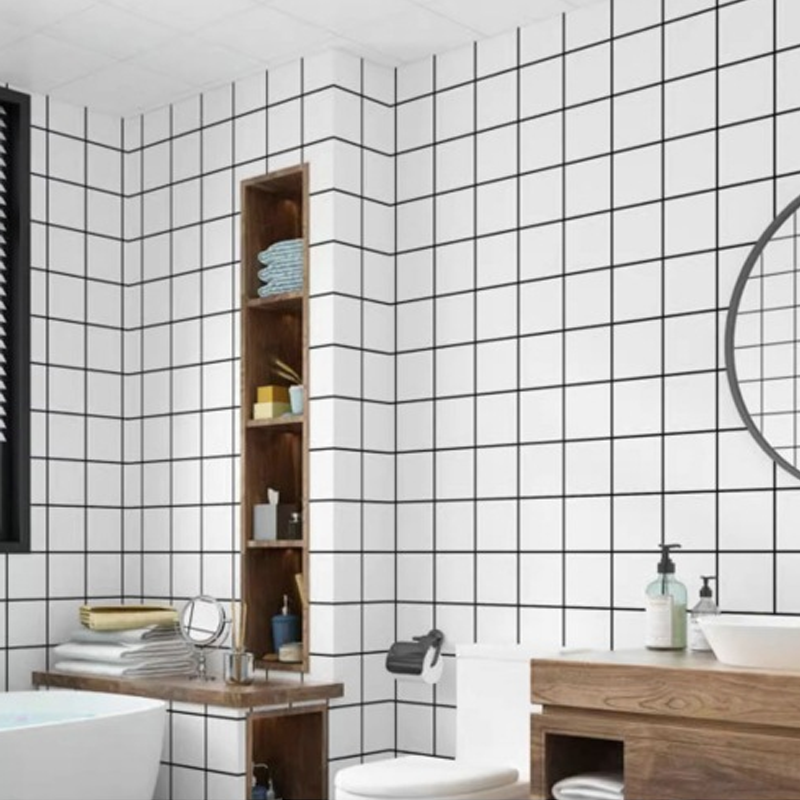 Waterproof Marble Effect Tile Stickers – Easy to Apply, Realistic Design