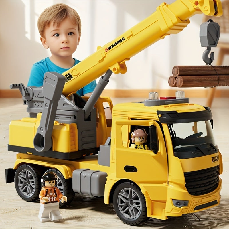 Toy Crane Truck with Lights and Sounds