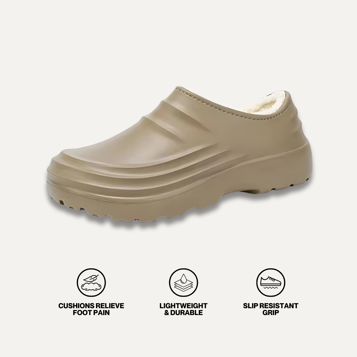 Torrey Fuzzy Non-Slip Comfort Clogs – Cozy Fit