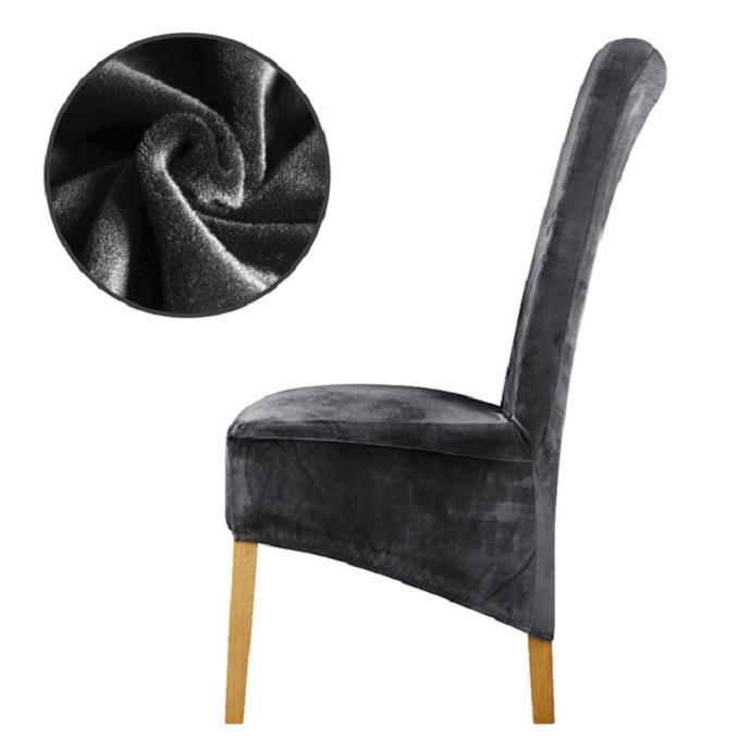 Stretch Velvet XL Size Dining Chair Covers
