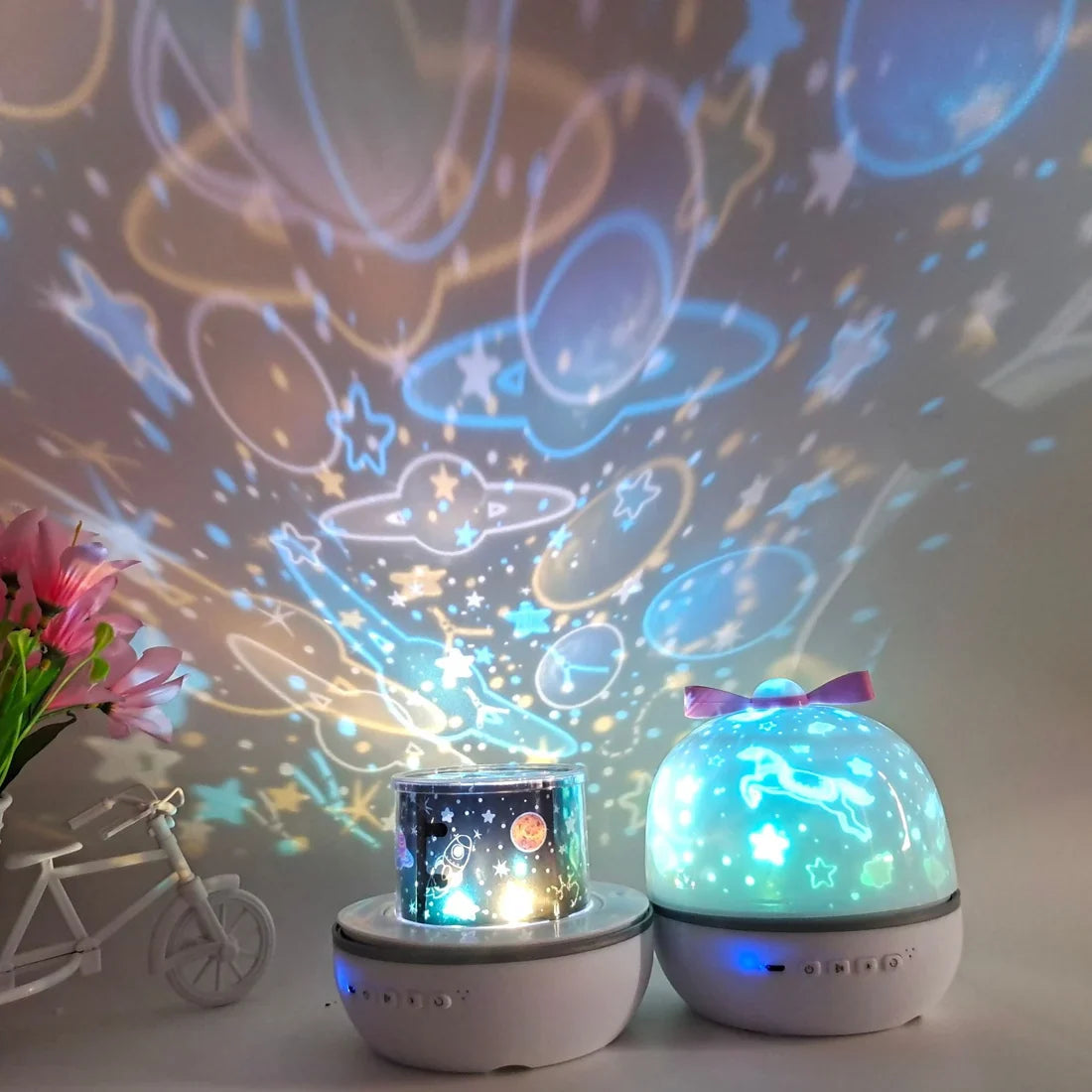 Relaxing Night Light with Galaxy Pattern