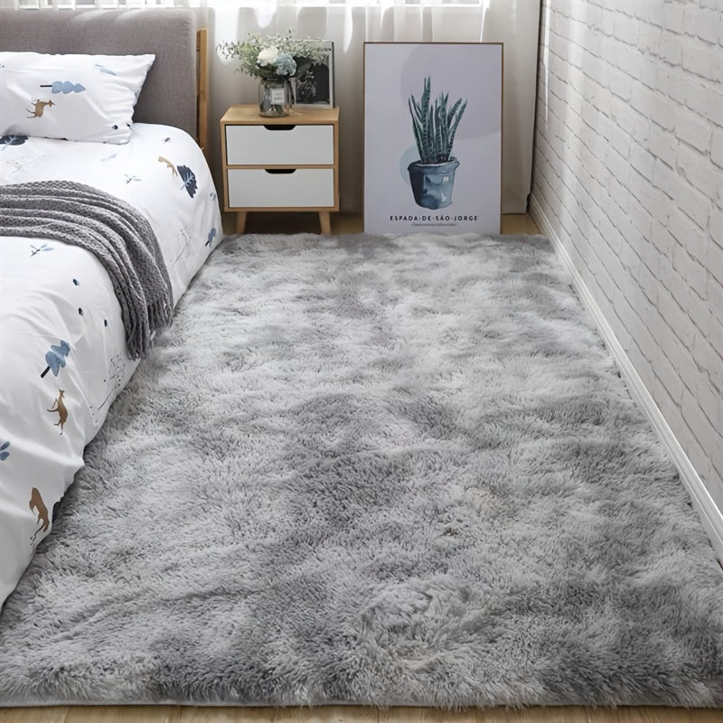 Soft Plush Area Rug – Non-Slip Fuzzy Shaggy Bedside & Living Room Carpet