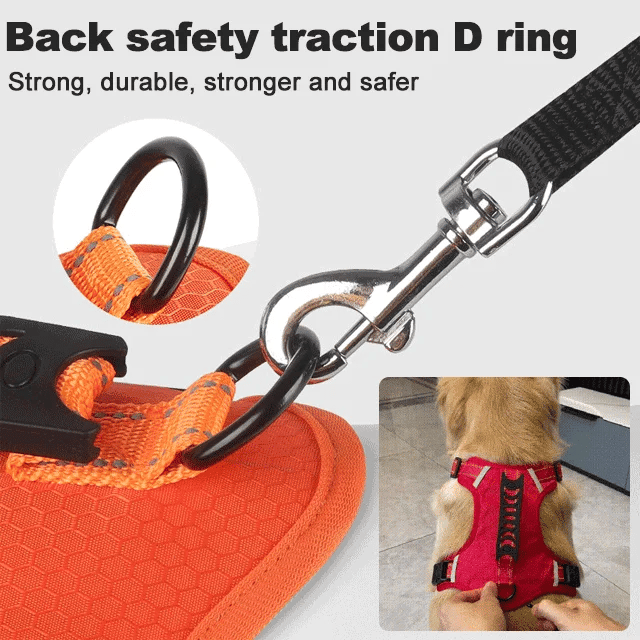 Strain-free dog harness for pets