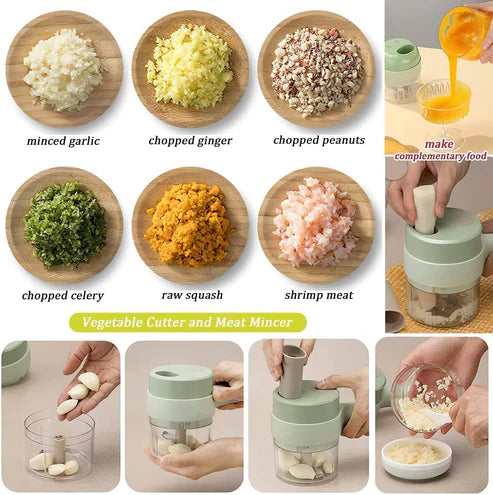 The Chopsy | 4-in-1 Vegetable Cutter & Chopper with Blade Attachments