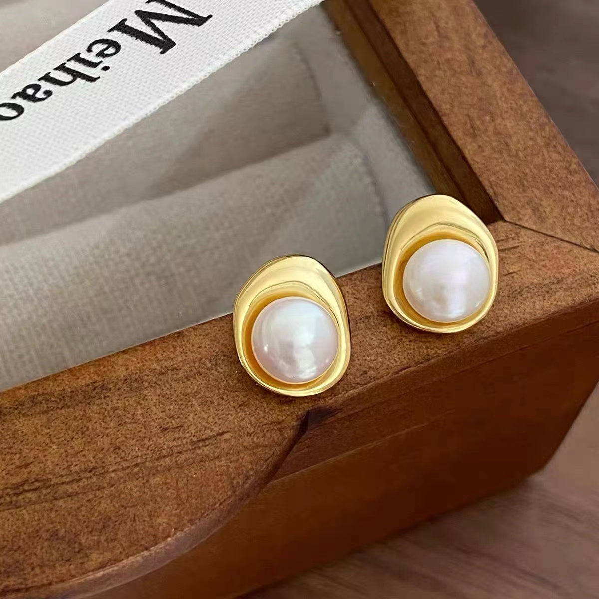 Melting Pearl 925 Sterling Silver Earrings