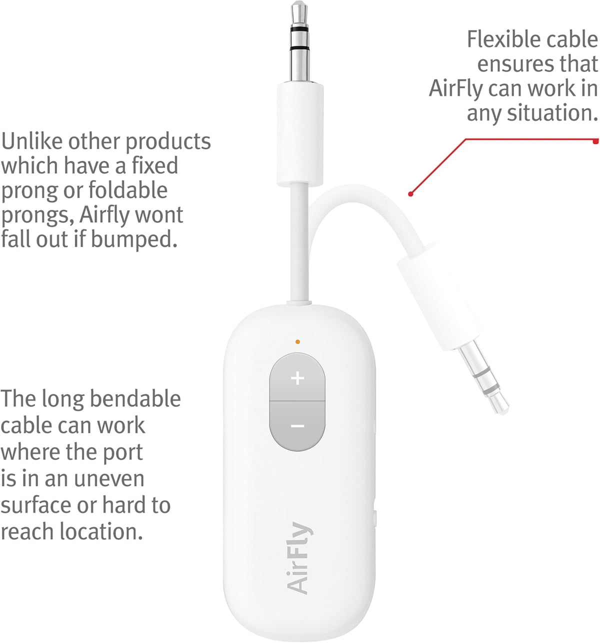 Twelve South AirFly Pro Bluetooth Audio Transmitter & HiRise 3 Deluxe MagSafe Charging Stand