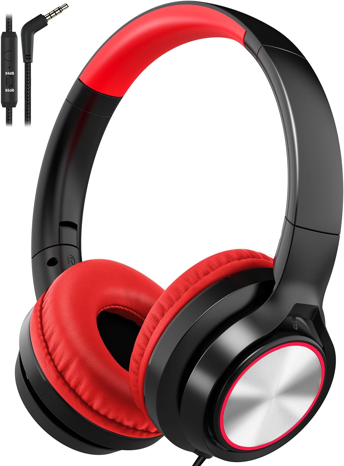 Headphones Kids Adjustable Foldable Volume-Limited