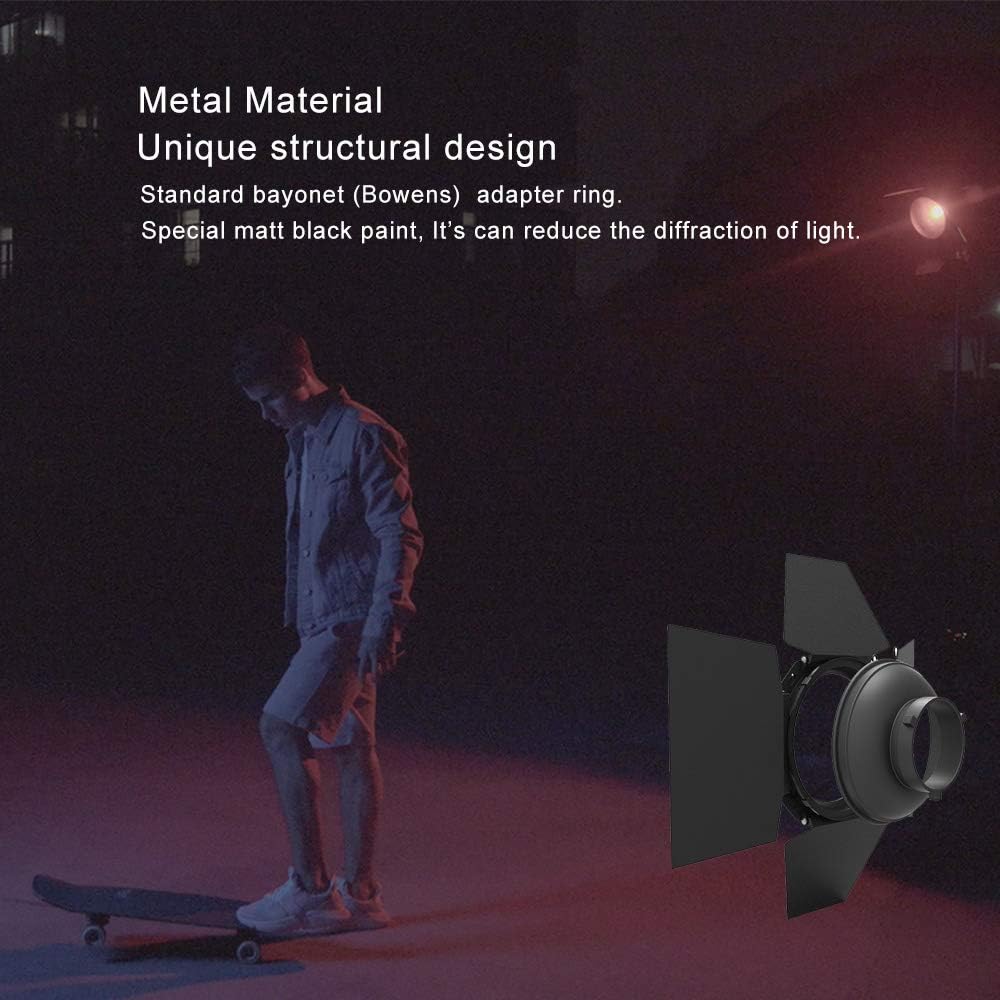 Aputure Barndoors for 120D Mark 2 & 300D: Professional Light Control with Bowens Moun