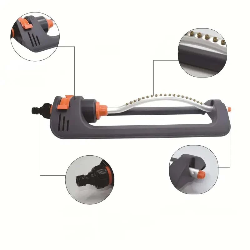 Oscillating Lawn Sprinkler, Automatic Watering, Easy Installation