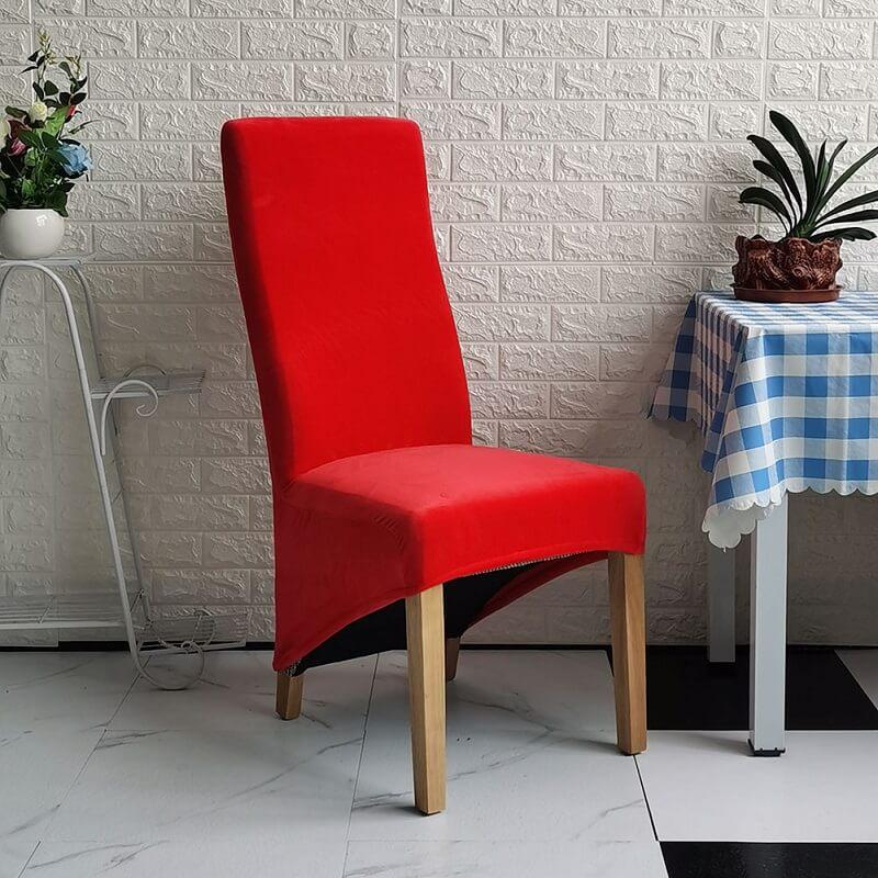 Stretch Velvet XL Size Dining Chair Covers