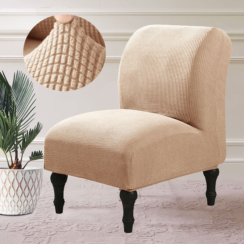 Armless Accent Chair Slipcover, Stretch Sofa Furniture Protector Covers