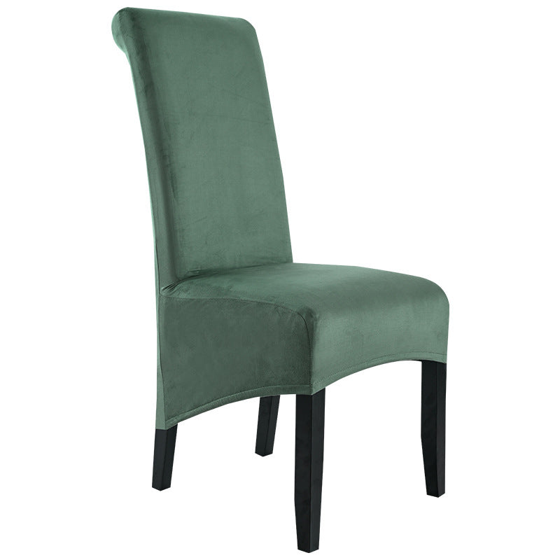 Suede Short Plush XL Size Dining Chair Cover
