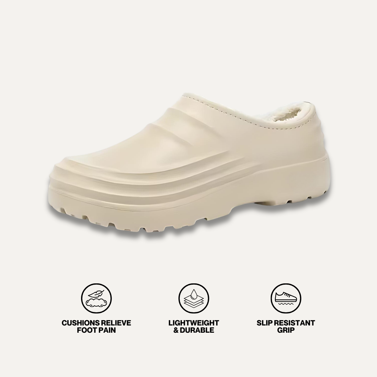 Torrey Fuzzy Non-Slip Comfort Clogs – Cozy Fit
