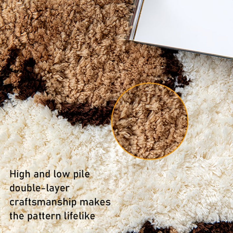 Cat Shaped Irregular Bedroom Rug