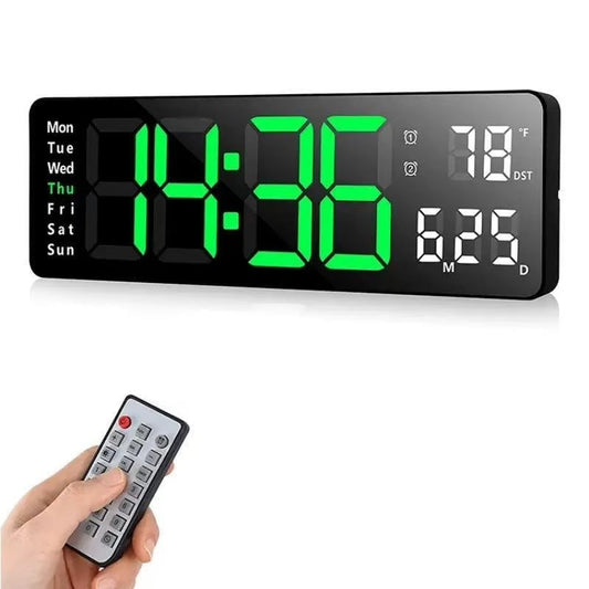 13” Smart Watch: Temperature, Date, Night Light & More