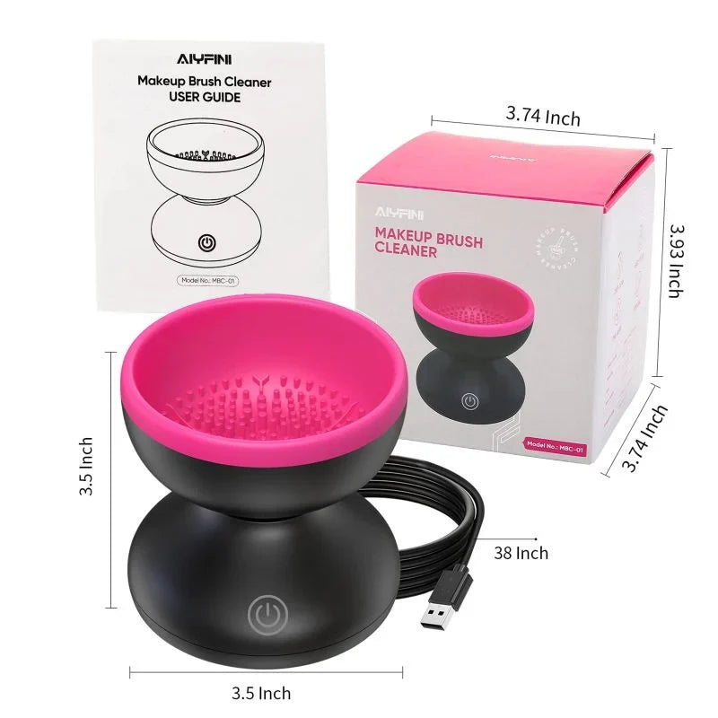 Electric Makeup Brush Cleaner, Automatic, USB, Deep Cleaning