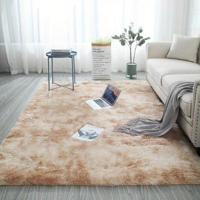 Soft Plush Area Rug – Non-Slip Fuzzy Shaggy Bedside & Living Room Carpet