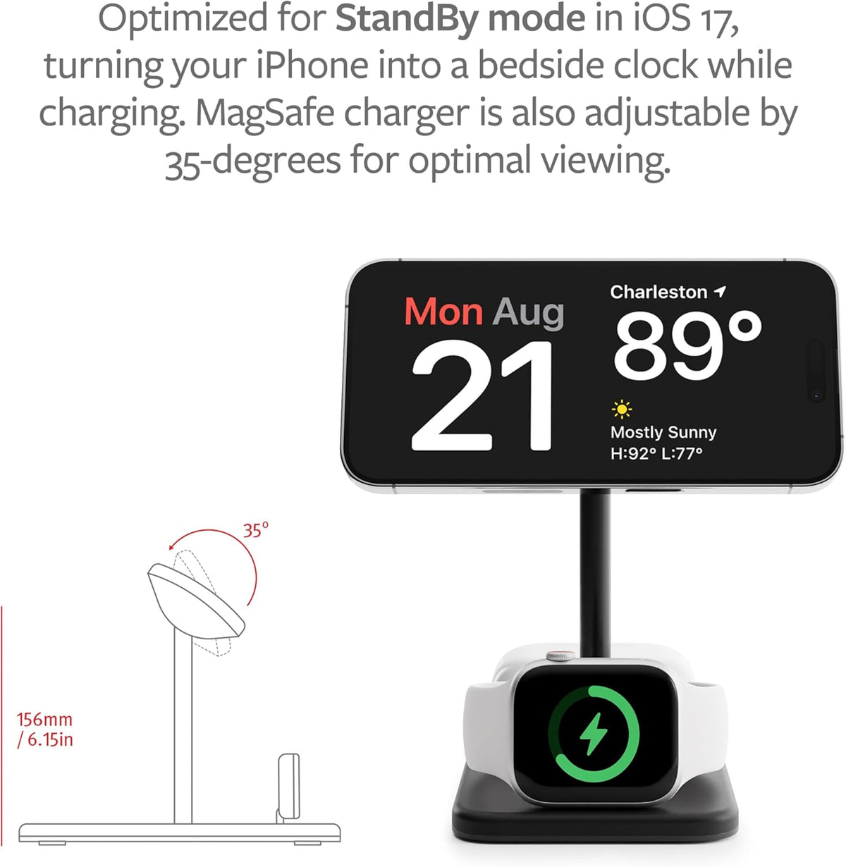 Twelve South AirFly Pro Bluetooth Audio Transmitter & HiRise 3 Deluxe MagSafe Charging Stand