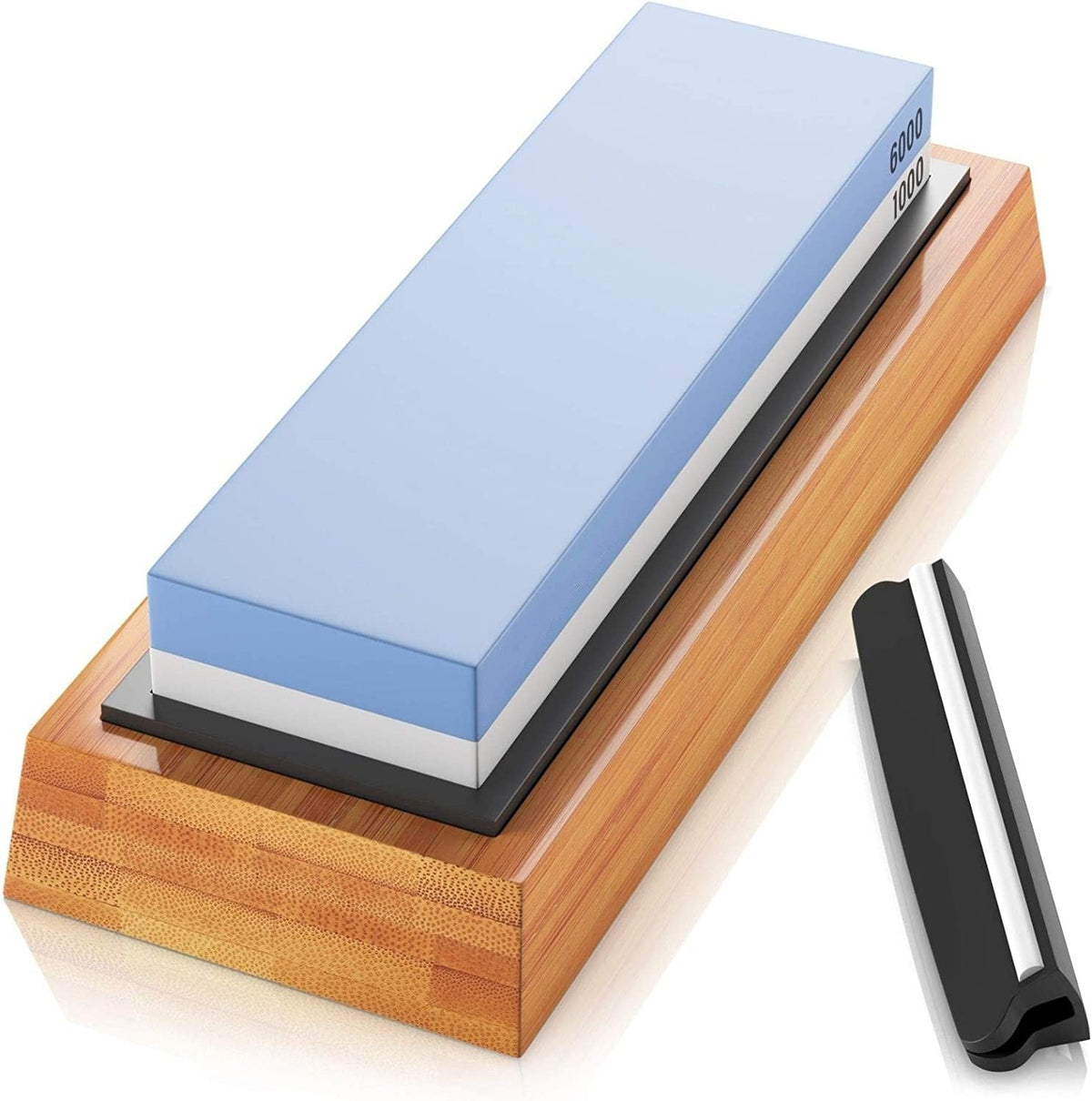 Sharp Pebble Premium Whetstone Knife Sharpening Stone 2 Side Grit 1000/6000