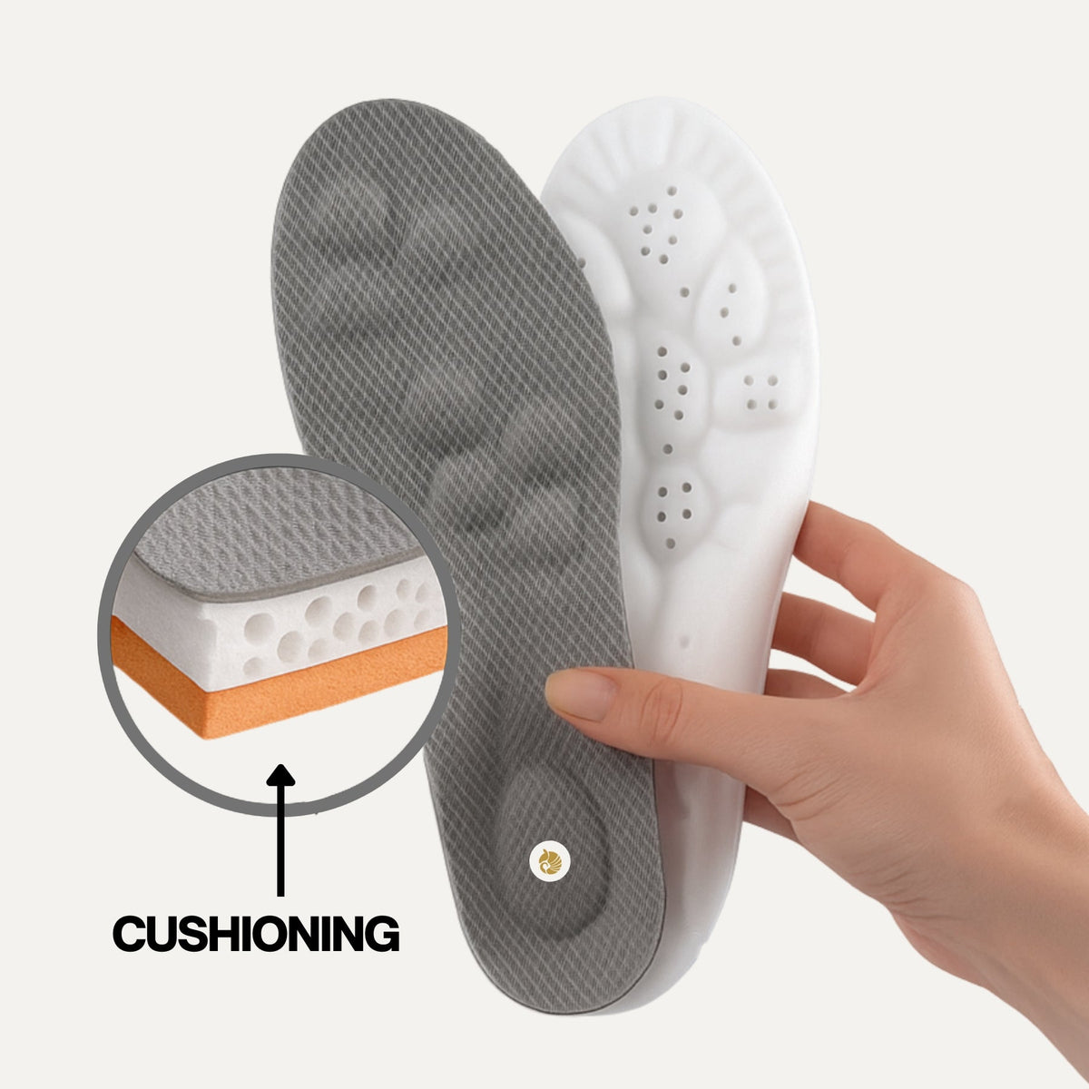 Avichic Orthopedic-Style Massage Insoles – Cushioned Support