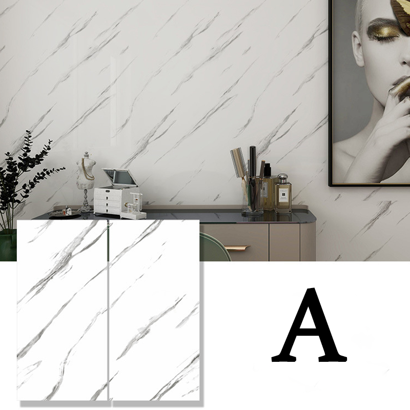 Waterproof Marble Effect Tile Stickers – Easy to Apply, Realistic Design