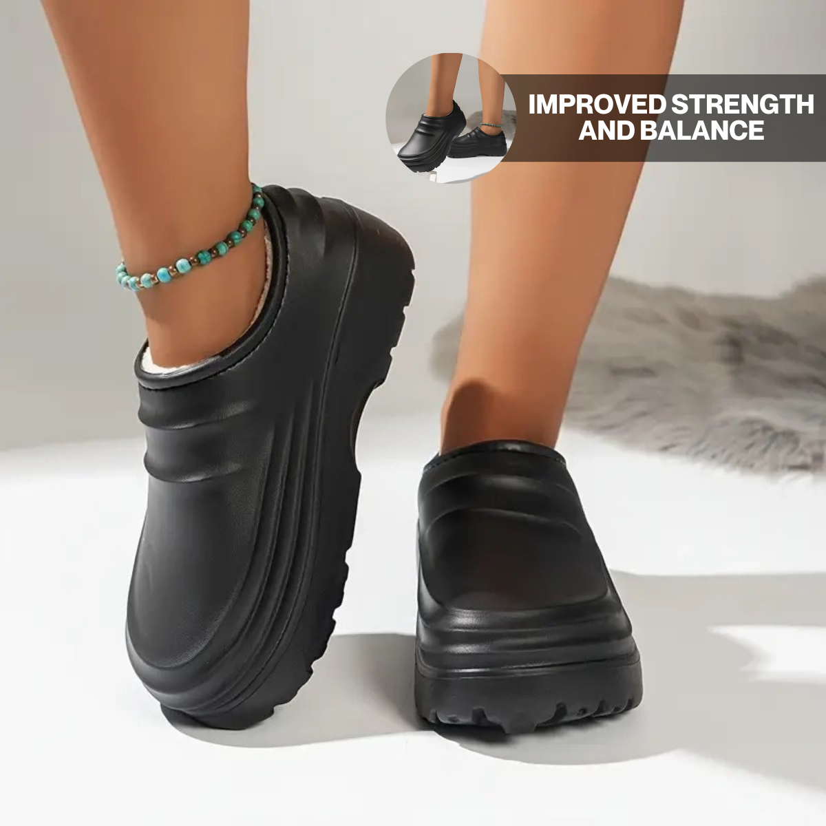 Torrey Fuzzy Non-Slip Comfort Clogs – Warm Fit