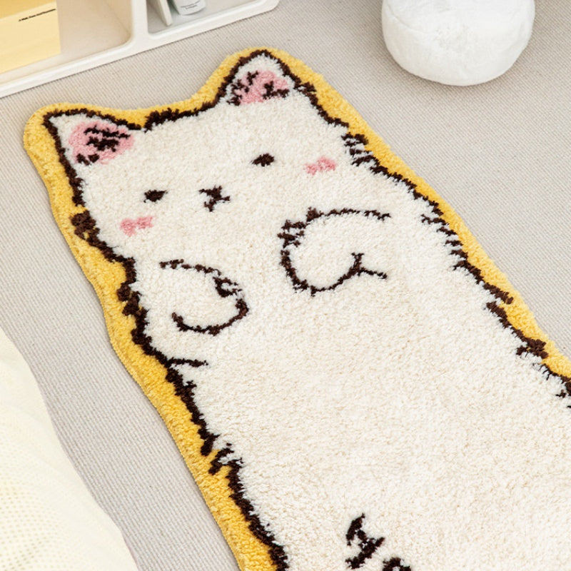 Cat Shaped Irregular Bedroom Rug