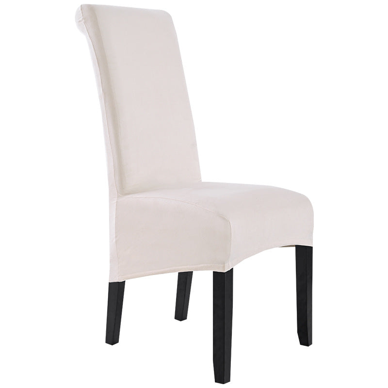 Suede Short Plush XL Size Dining Chair Cover