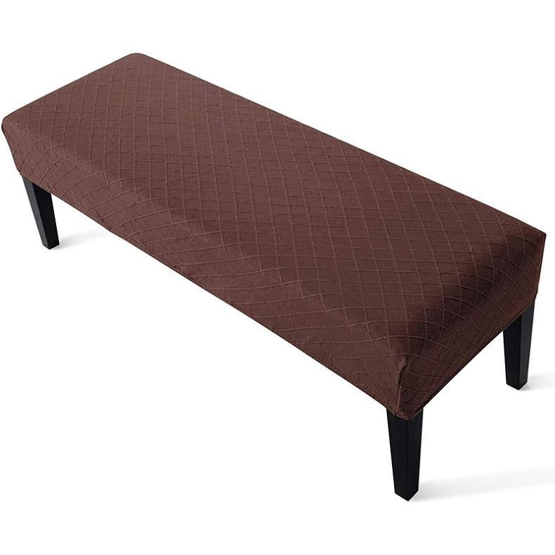 Stretch Jacquard Dining Bench Covers