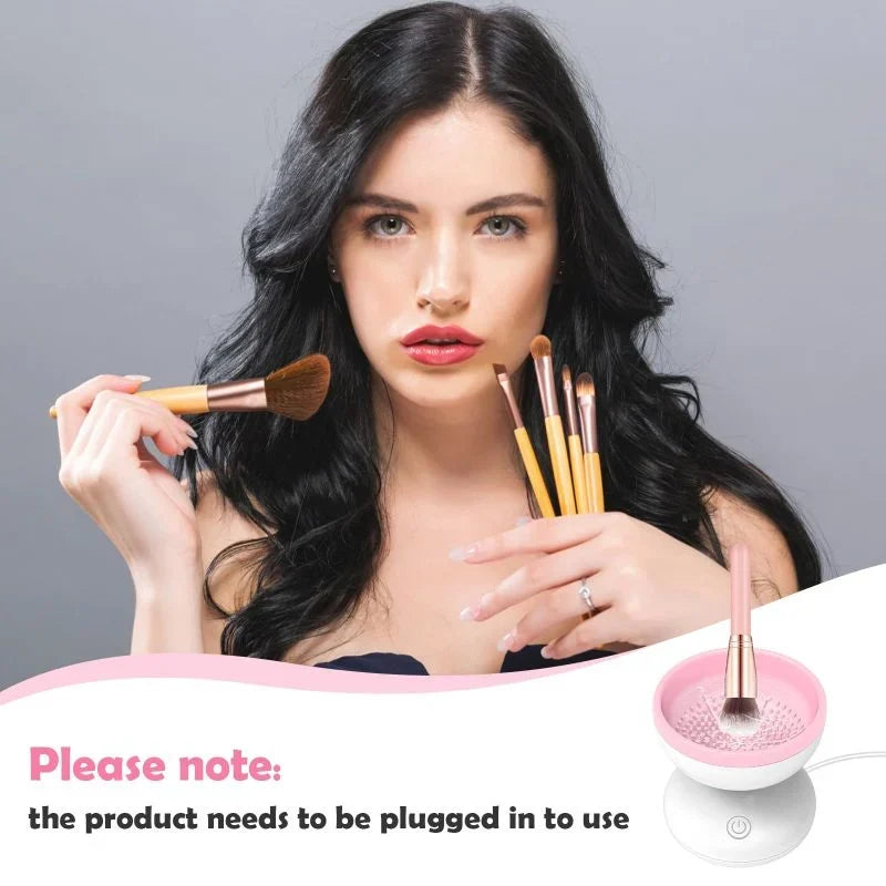 Electric Makeup Brush Cleaner, Automatic, USB, Deep Cleaning
