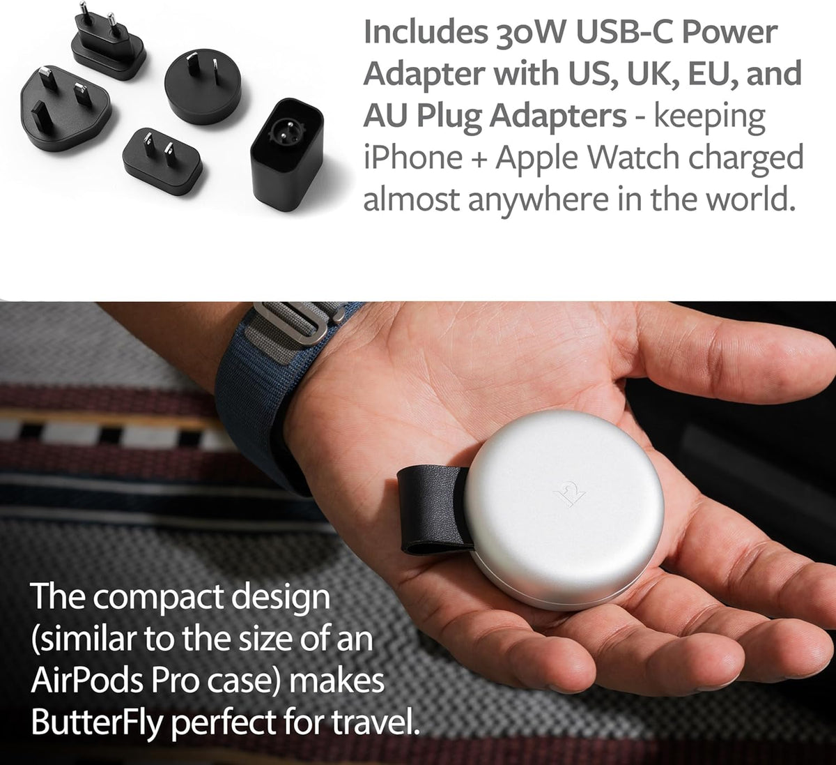 Twelve South AirFly Pro Bluetooth Audio Transmitter & HiRise 3 Deluxe MagSafe Charging Stand