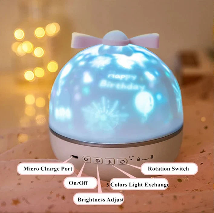 Relaxing Night Light with Galaxy Pattern